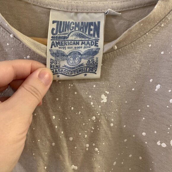 Jungmaven Splatter Baja Long Sleeve Tee - Canvas / XL - Picture 3 of 3